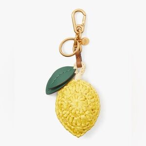 kate spade NWT! $98 MSRP Lemon Drop Beaded Crochet Key Fob